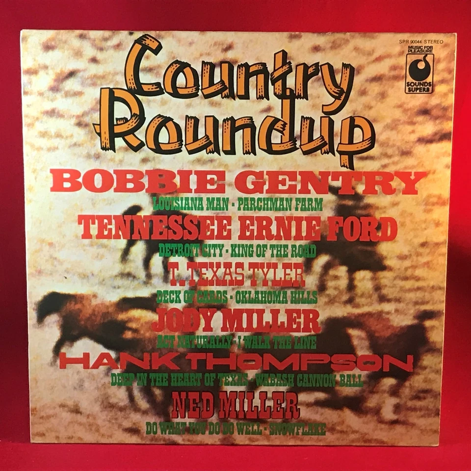 VARIOUS Country Roundup 1974 UK Vinyl LP record Bobbie Gentry Ned Miller  A - Image 1 of 1