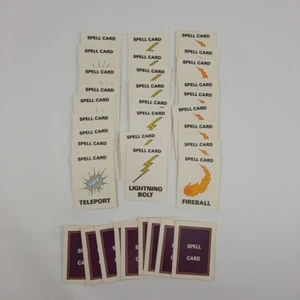 Vintage "The New Dungeon" Board Game Replacement Spell Cards 1989 TSR - Picture 1 of 3