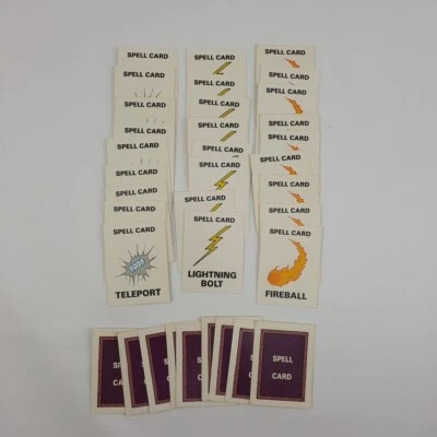 Vintage "The New Dungeon" Board Game Replacement Spell Cards 1989 TSR - Image 1 of 3