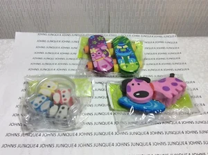 KAWAII ERASERS SET OF 3 BAGS New in sealed plastic Dog-Skateboard-Pandas CUTE!! - Picture 1 of 1