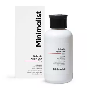Lavado facial minimalista 2% ácido salicílico para piel grasa para acné o granos 100 ml - Imagen 1 de 5