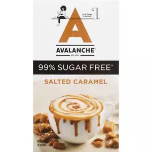 Avalanche Sugar Free Salted Caramel Sachets 10 Pack - Picture 1 of 1