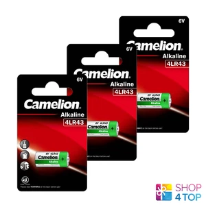 3 CAMELION 4LR43 ALKALINE BATTERIES SPECIAL FOR CAMERA PX27 6V EXP 2027 NEW - Picture 1 of 1