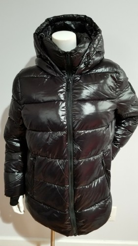 NUOVA GIACCA CON CAPPUCCIO NERA TRAPUNTATA MICHAEL KORS TAGLIA L