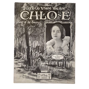 1927 Chloe Song of the Swamp Sheet Music Lucille Benstead Souvenir Edition - Picture 1 of 11