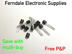 MPSA92 PNP silicon planar transistor, low power, high voltage, TO-92 pack of 10 - Picture 1 of 1