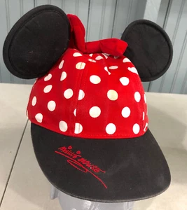 Gorra de béisbol Minnie Mouse elástica novedad orejas lunares Disney NIÑO PEQUEÑO sombrero - Imagen 1 de 6