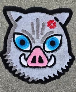 Inosuke Demon Slayer Handmade Tufted Rug - Picture 1 of 3