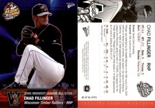 Chad Fillinger 2005 MultiAd Midwest League All-Stars #10 Card *AutographDen*
