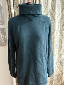Lululemon Sweatshirt Size 10 Green Cowl Neck Long Sleeve Pockets Pullover - Bild 1 von 5