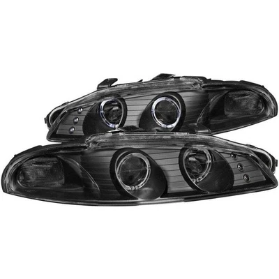 ANZO 121365 1999 fits Mitsubishi 97-19 Eclipse Projector Headlights Halo Black Foto 1 de 4