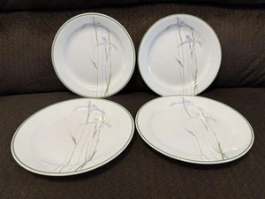 Corelle IMPRESSIONS SHADOW IRIS Set Of 4 Bread And Butter Dessert 7 1/4 Inches - Picture 1 of 2