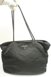 Prada tote bag tessuto acciaio color nero - Picture 1 of 12