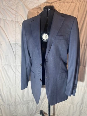 Blazer de lana de seda azul marino exclusivo de Canali 40R puños de cirujanos Foto 1 de 4