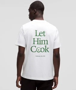 Lululemon X Min Woo Lee LET HIM COOK! Collab PGA MASTERS SIZE SMALL White NWT - Picture 1 of 3