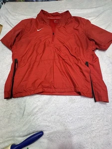 Nike Golf Clima Fit Herren L 1/4 Zip Pullover belüftet Windbreaker Kurzarm LESEN - Bild 1 von 12