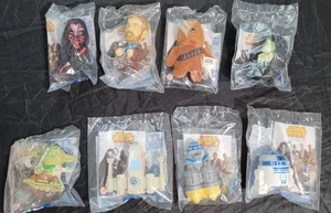set 8 giocattoli Star Wars Episodio III Burger King del 2005 (sigillati in fabbrica) - Foto 1 di 1