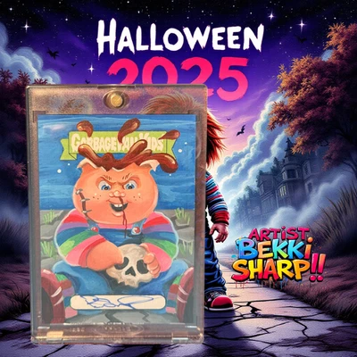 GPK BEKKI SHARP CHUCKY  1/1 ARTIST SKETCH INCREDIBLY SPOOKY GOOD! - Image 1 of 2