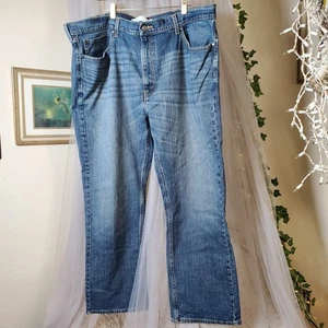 Levi Strauss Signature Jeans Mens 48x30 Relaxed Stretch Straight Denim Pants - Picture 1 of 6