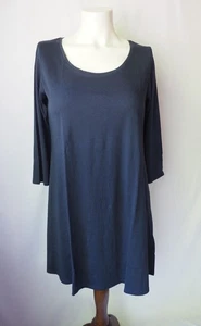 Pure Jill Ballettärmel Tunika Jersey Strick Baumwolle Modal dunkelblau S Tall - Bild 1 von 6