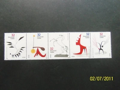 USA 1998 ALEXANDER CALDER ART - SCOTT  3198-202 MNH - (LOT F-60) - Image 1 of 2