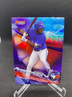 Bowman's Best Vladimir Guerrero Jr 2017 púrpura/250, atómico y base (3) #TP-33 Foto 1 de 4