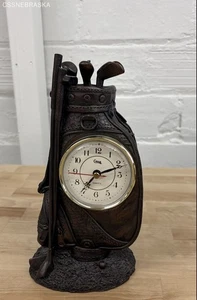 Vintage Crosa 10" Bronze Golfbag mit 3" Uhr - Bild 1 von 8