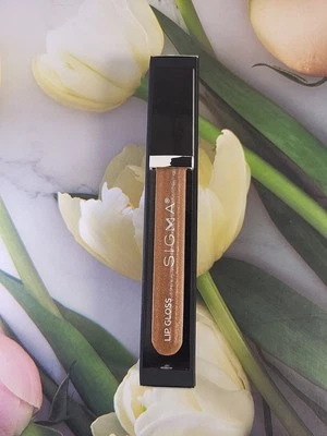 Lápiz labial líquido vegano Sigma IDÍLICO - brillo de cobre NUEVO tamaño completo .17 oz Foto 1 de 4