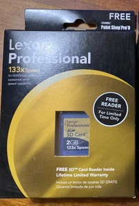 Lexar 2GB 133x - SD Card SD2GB-133-381E - Picture 1 of 1