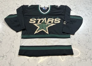 Camiseta deportiva de hockey vintage Dallas Starter NHL negra verde para hombre talla M” - Imagen 1 de 9