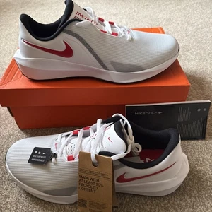 Nike Infinity Golf Men’s White & Red Waterproof Golf Shoes BNWB Size UK 10.5 - Picture 1 of 21