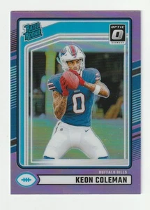 2024 Donruss Optic Pink Prizm #358 Keon Coleman RC, Buffalo Bills - Picture 1 of 2
