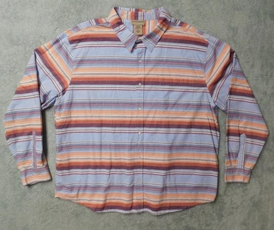 Scandia Woods Men's 2XL Southwestern Color Striped Button Down Long Sleeve Shirt - Image 1 of 4