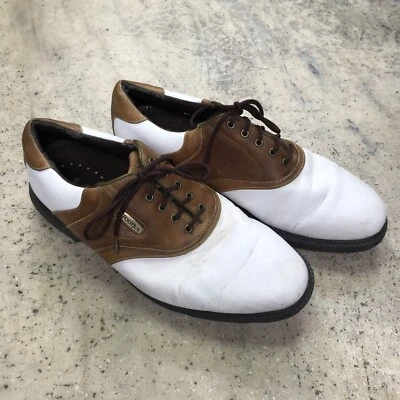 Footjoy Hombres Zapatos de Golf 10.5M Super Lites Sillín Multicolor Cuero Parte Superior Baja 58049 Foto 1 de 4