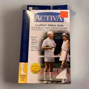 CoolMax Athletic socks Large, Calf Length, White - Picture 1 of 6