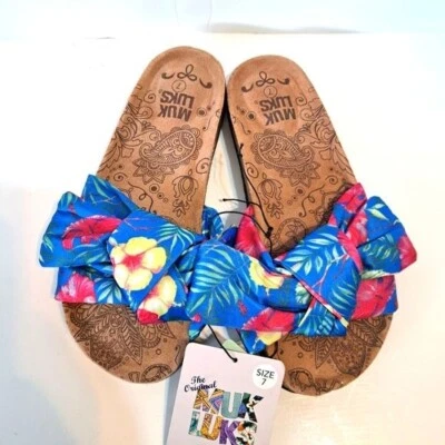 Sandalias tropicales con plantilla de espuma viscoelástica Muk Luks talla 7 nuevas Foto 1 de 4