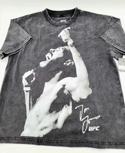 UFC Jon BONES Jones GOAT Official Vintage MMA T Shirt Oversized Cotton Black - Picture 1 of 10