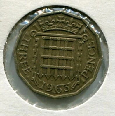 Foreign Coin - Great Britain - Threepence [3-Pence] 1963 - Image 1 of 2