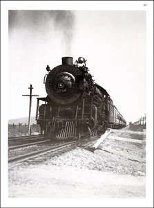 1988 Vintage Print Steam Train Engine Atchison Topeka Santa Fe Railroad Trains - Picture 1 of 3