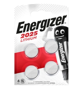 4 x Energizer CR2025 3V Lithium Coin Cell Battery 2025 DL2025 BR2025 Batteries - Picture 1 of 1