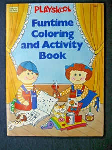 1984 Vintage Playskool, Milton Bradley "FUNTIME COLORING AND ACTIVITY BOOK" - Bild 1 von 10