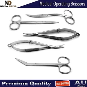Iris Angular Surgical Tissue Trimming Goldman Fox Operating Micro Noyes Scissors - Bild 1 von 6