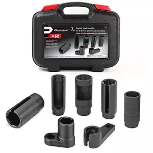 POWERBUILT 7 Pc Specialty Switch Socket Set, Oxygen Sensor Socket - 648992 NEW - Foto 1 di 5