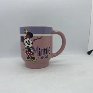 DISNEY Store Minnie Mouse Yoo Hoo! Coffee Mug Cup Pink Purple Shopping - Picture 1 of 5