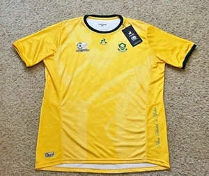 South Africa 2023-24 Le Coq Sportif Yellow Home Kit Shirt Jersey Sz XXL 2XL New - Picture 1 of 6