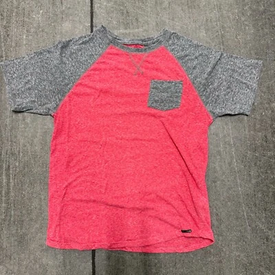 Ocean Current T-Shirt Mens Large Red Gray Short Sleeve Pocket Crew Neck Pullover - Image 1 of 4