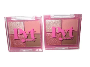 Lot 2 PYT Beauty Upcycle Eyeshadow Quad Palette PARTY IN THE NUDE New .14 oz. - Picture 1 of 5
