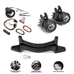 MOTORRAD ZUSATZSCHEINWERFER ZUGELASSEN 40W BMW R1250GS R1200GS + SmartRelais Unterschlüssel - Bild 1 von 12