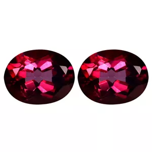 4.75 ct (2pcs) Great looking MATCHING PAIR Oval Shape (9 x 7 mm) Mulberry Dawn - Picture 1 of 1