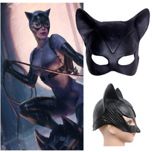 Halloween Cosplay Cute Catwoman Mask Xmas Costume Headgear Adult Party Props